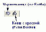 Инструменты «Чернильница» (Ink Bottle) и «Ковш с краской» (Paint Bucket)