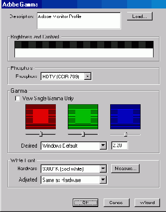 Утилита Adobe Gamma
