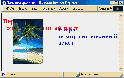 Позиционирование элементов